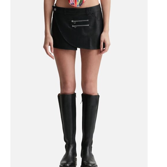 Miaou Faux Leather 'Hunter' Skirt - Picture 6 of 11